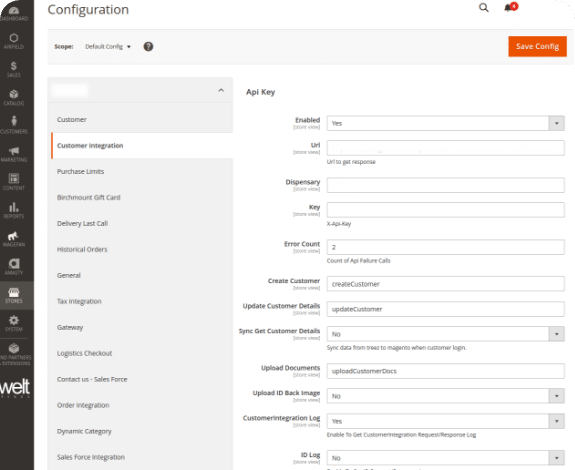 Ability to Build Configuration Capabilities for Store Admin